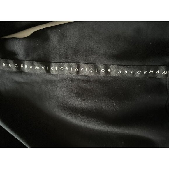 Victoria Beckham black oversized cotton sweatshirt white under arm print - Picture 13 of 13